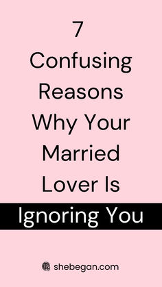 When you’re in love, you feel like the world is a better place to be. However, if your lover starts ignoring you, it can feel like the world is going dark again. 

If you’ve had a married lover who’s suddenly stopped responding to your messages, it might be time to ask yourself: Why is my married lover ignoring me?

This article provides you with some confusing reasons why your married lover is ignoring you. Marital Affairs, Relationship Habits, Going Dark, Married Man, Distance Relationships, Couple Travel, Setting Boundaries