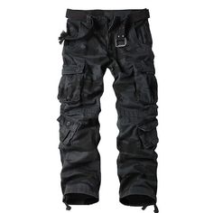 Category:WE-Pants; Season:Spring, Fall, Winter, Summer; Fabric:95% Cotton; Gender:Men's; Style:Classic,Streetwear; Elasticity:Inelastic; Occasion:Casual,Outdoor; Details:Only pants; Fit Type:Loose Fit; Function:Wearable,Sports,Outdoor; Waistline:High Waist; Pattern:Solid Colored; Design:Cargo Pocket,Multi Pocket,Pocket,High Rise; Pants Type:Cargo Pants,Work Pants,Parachute Pants; Fly Type:Zipper; Front page:FF; Listing Date:08/04/2023; Production mode:Self-produce; Hips:; Length:; Waist:; SizeCh Black Combat Pants For Fall, Combat Pants With Pockets For Fall, Fall Combat Pants With Pockets, Camouflage Cargo Pants With Pockets, Camouflage Full-length Cargo Pants With Pockets, Camouflage Pants With Pockets, Camouflage Pants With Pockets For Outdoor Activities, Black Military Straight Leg Pants, Full Length Camouflage Cargo Pants With Pockets