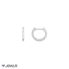 The essential accessory for any style, these versatile huggie earrings offer a subtle sparkle to your look. Available small, medium, or large, each earring features shimmering 1.5mm lab diamonds set along the front of the hoop. These unique earrings have a hinged closure and hug your ear for a comfortable fit – design yours in sterling silver or 10K or 14K white or yellow gold. Earring Box, Huggie Earrings, Huggie Hoop Earrings, Hug You, Huggies Earrings, Lab Diamonds, Unique Earrings, Lab, Hoop Earrings