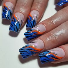 ⚡SUGAMAMA - NAIL ARTIST⚡ on Instagram: “ACID ZEBRA VIBIN' for @lazylizzy__ 💙 @thegelbottlefrance @sissiofficial_ Highly inspired by @krocaine on @lagoonychonga #bluenails…” Acrylic Nail Designs Coffin, Scp 049, Zebra Nails, Abstract Nail Art, Edgy Nails, Animal Print Nails, Nails Only, Fire Nails, Coffin Nails Designs