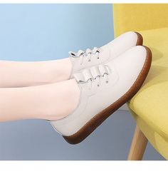 Genuine Leather Women's Soft Sole Hollow Anti-slip Casual Leather Sho – Dresslittly Casual Slip-on Oxfords With Flat Heel, Comfortable Beige Slip-on Leather Shoes, Casual Swift Leather Slip-ons With Round Toe, Leather Lace-up Shoes With Stitched Sole And Flat Heel, Casual Slip-on Oxfords With Cushioned Footbed, Casual Slip-on Closed Toe Oxfords, Leather Slip-ons With Textured Sole And Flat Heel, Leather Slip-ons With Round Toe And Leather Footbed, Leather Slip-ons With Textured Sole