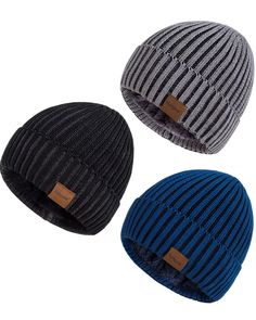 PRICES MAY VARY. 100% Polyester Imported Elastic closure Extra Warm Fleece Lining: Step out in winter with the confidence of Nertpow's fleece-lined beanie hats for men. With a thick and soft fleece lining, it's more than a hat, it's an absolute barricade against the chilling wind. Weaving the perfect blend of style and warmth, our men's beanies ensure you a warm head in the harsh winter. Classic & Stylish Knitted Design: Nertpow's beanies for men is designed with vertical rib knit design. Adorne Knitted Hats For Winter Outdoor Activities, Winter Knitted Hat For Outdoor Activities, Knitted Winter Hat For Outdoor Activities, Harsh Winter, Mens Beanie Hats, Men's Beanies, Knitted Design, Winter Hats For Men, Mens Beanie