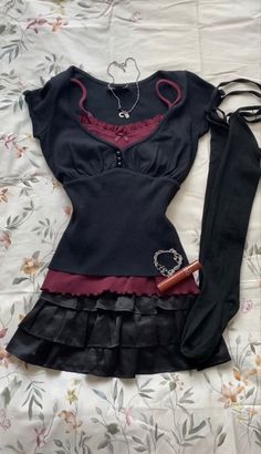 Coquette Outfit Ideas, Fatal Frame, Grunge Goth, Long Day, Alternative Outfits, Gyaru