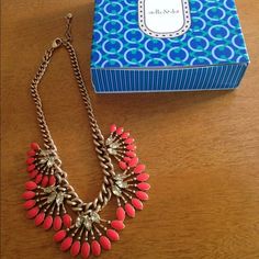 [Stella & Dot] Coral Cay Necklace New- used for display only... Comes with original box! LISTED ON MERC AS WELL!! Stella & Dot Jewelry Necklaces Dot Jewelry, Gold Orange, Stella And Dot, Orange Gold, Washer Necklace, Womens Jewelry Necklace, Original Box, Statement Necklace, Coral