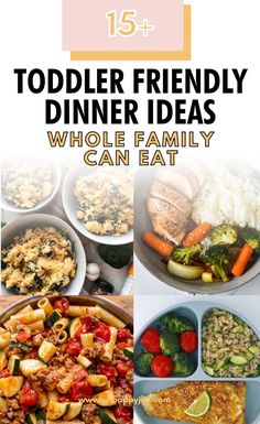 Toddler Friendly Dinner Ideas Dinner Ideas For Picky Eaters, Gluten Free Family Meals, Toddler Dinner Recipes, Kid Friendly Meals Dinner, Night Dinner Recipes