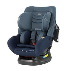 the child's car seat is shown in blue