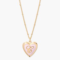 Straight from the heart, this necklace is a must have. We have fallen in love with the 14k gold plated heart shaped pendant that is engraved with your or a special someone’s initials on a long cable chain. This pendant makes a sweet gift for the one you love! Apt Layout, Enamel Locket, Straight From The Heart, Preppy Jewelry, Heart Shaped Pendant, Jewelry Accessories Ideas, Dope Jewelry, Stacked Jewelry, Jewelry Lookbook