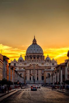 a large building with a dome in the middle