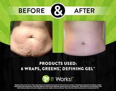 Before & After: THIS CUSTOMER USED 6 WRAPS, GREENS AND DEFINING GEL! Belly Wraps, Skin Tightening Mask, Skin Tightening Cream, Skin Tightening Face