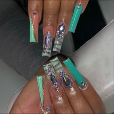 Metro Detroit, Pink Acrylic Nails, Square Acrylic Nails