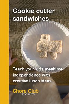 Help your child learn mealtime independence with this simple lunchtime idea. Lay out sandwich supplies, then let them stack their own ingredients. Place the sandwich on a cutting board, then press down with a cookie cutter. This easy lunch for kids also doubles as a fun activity. Whether you’re looking for kid-friendly recipes or simple work from home food ideas, Chore Club from Whirlpool is here to help. Bbq Chip Chicken, Easy Lunch For Kids, Chip Chicken, Black Bear Art, Black Bears Art, Bbq Chips, Lunch For Kids