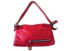 Gianni Notaro handbag in deep pink leather. Made in Italy. Zipper closure. The front of the bag has a zipper pocket. Interior has one compartment and one zipped pocket. Measurements - - 6.5''/17cm tall - 10''/26cm wide - 2.7''/7cm deep strap aprox 18''/46cm Condition - In very good condition. No scratches, no stains. Pink Leather Bag With Zipper Pocket, Pink Leather Shoulder Bag With Zipper Closure, Red Leather Satchel With Zipper Pocket, Just Style, Deep Pink, Womens Purses, Pink Leather, Italian Fashion, Leather Handbag