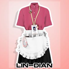 an image of a woman's dress with the name lin - dan on it