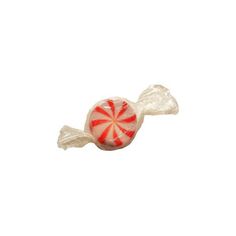 a lollipop is shown on a white background with red and white swirls