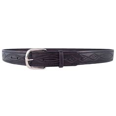 Made in the USA Full-Grain Bridle Leather Embossed with Rope Pattern 1 7/16" Wide Leather, 1 1/2" Buckle Two snap design for easy buckle change Santa Fe Leather Company uses one solid thick piece of the finest full-grain bridle leather to make this beautiful belt.The body of these belts are made from one thick solid piece of full-grain leather (9-10 ounce leather, about .15" thick). These are the toughest belts that money can buy.If you want a wimpy belt to wear to your sewing circle, you should Classic Adjustable Hand Tooled Belt, Classic Adjustable Hand-tooled Belt, Western Style Hand Tooled Belt For Formal Wear, Classic Concho Belt Buckles For Formal Wear, Classic Black Concho Belt Buckles, Classic Embossed Leather Belt Buckles, Rope Pattern, Sewing Circles, Leather Company