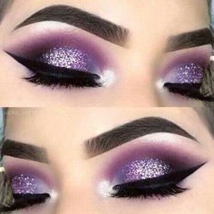 Machiaj Smokey Eyes, Purple Smokey Eye Makeup, Make Up Designs, Jasmine Wedding, Smokey Eye Makeup Look, Mekap Mata, Purple Smokey Eye, Day Makeup Looks, Purple Eye Makeup