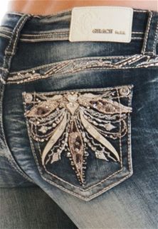 Blinged Jeans, Blingy Jeans, Horse Tack Western, Rodeo Jeans, Grace Jeans, Ultra Low Rise Jeans, Equestrian Supplies, Pink Outfits Victoria Secret, Cowgirl Jeans