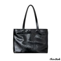 Olivia Mark - Bag large capacity ladies shoulder bag fashion bag senior sense of simplicity soft leather tote bag Soft Leather Tote, Tootsie Roll, Bird In Bag, Black Logo, Bag Fashion, Leather Tote Bag, Olivia Mark, Large Bags, Leather Tote