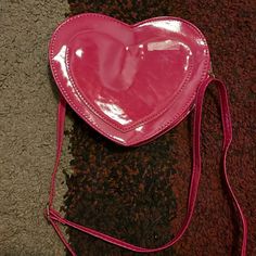 Never Used Pink Heart-shaped Shoulder Bag For Party, Pink Shoulder Bag For Valentine's Day Gift, Pink Heart-shaped Bag For Valentine's Day, Pink Heart-shaped Shoulder Bag For Daily Use, Red School Bag For Valentine's Day, Red Bag For School And Valentine's Day, Red Shoulder Bag For School On Valentine's Day, Pink Satchel Shoulder Bag For Valentine's Day, Valentine's Day Heart-shaped Shoulder Bag With Adjustable Strap