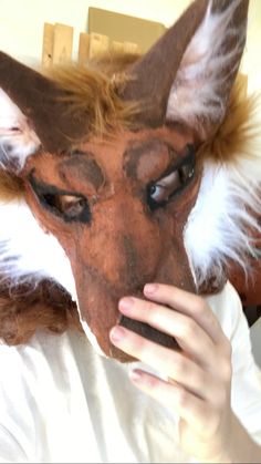 #foxtherian #foxmask #theriangear #fox#therianthropy #therian #theriangear #animalmask #otherkin #otherhearted #cringe #furry #furrycringe Fox Mask, Fox