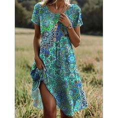 Season:Summer; Fabric:Polyester; Sleeve Length:Short Sleeve; Gender:Women's; Style:Stylish,Casual; Occasion:Daily; Fit Type:Loose Fit; Dresses Type:A Line Dress; Pattern:Ditsy Floral; Design:Print; Neckline:Crew Neck; Brand:Shall We; Front page:FF; Listing Date:07/04/2024; Bust:null; Length:null; Sleeve:null; Fit US Size:null; Fit UK Size:null; Fit EU Size:null; Dress Length Type:Mini Dress; Print Type:Print White Dress Shirt Women, Dress Name, Matching Shoes, Boho Chic Dress, Event Dress, Date Dresses, Elegante Casual, Midi Dress Casual, Midi Short Sleeve Dress