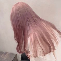 Pink Beige Hair, Korean Hair Color, Strawberry Hair