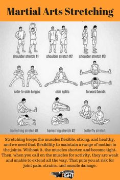 a poster with instructions on how to do an arm stretch in different poses and positions