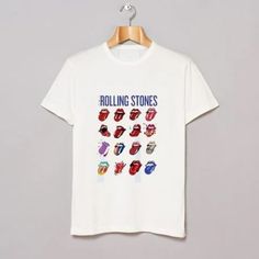 Tour T Shirts, Rolling Stones, Rolls, Size Chart, Technology, Stone