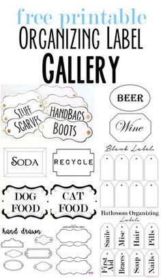 free printable labels for organizing label gallery