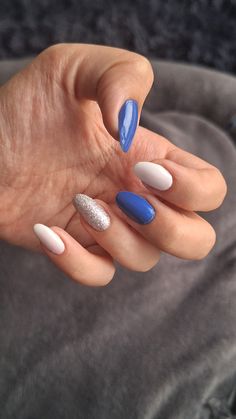 Nail Aesthetic, Inspiration Nails, Nails Blue, Nails Desing, Dream Nails, Blue Nails, Nail Designer