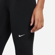 These form-fitting tights will look oh-so-good on you, hugging every contour on your body. In fact, the Nike Pro Women's Crop Tights aren't just good to run errands in, they're also great to jog/run in because their tight fit won't slow you down one bit. With the Nike Swoosh on your leg and the company name around the waist, you can feel confident these have the quality the brand is known for. High-rise. Material: 80% Polyester, 20% Spandex. Cropped legs. Features Nike Swoosh and company name. Nike Sport Leggings, Legging Court, Mesh Panel Leggings, Maternity Activewear, Nike Pro Leggings, White Kicks, Nike Pro Women, Confident Style, Panel Leggings