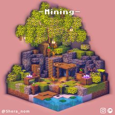 Hi! Here is a cozy mining camp for mining amethyst ore inspiration for your survival world! Find more cool desings on my Instagram! Download this on my Patreon <3 ( as a part of 500 ideas map )