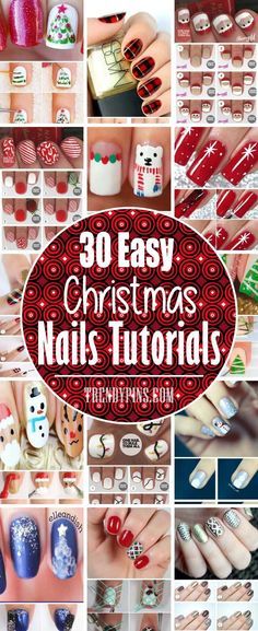 Achieve everyday glam with these refined neutral nails. Simple, sophisticated, and stunning! 🌸💖 #GlamNails Christmas Nail Art Diy, Christmas Nails Step By Step, Easy Christmas Nails, Santa Hat Nails, Holiday Party Nails, Christmas Toes, Diy Christmas Nail Art, Christmas Tree Nail Art, Nail Art Noel