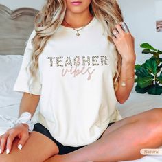 Teacher Vibes T Shirt, Teacher Cheetah Print T-Shirt, Teacher Leopard Print T-Shirt, Cute Teacher Cheetah Print Tee, Boho Teacher Shirt by SelfGroveStudio on Etsy Phd Graduate, Doctoral Student, Boho Teacher, Flight Nurse, Teacher Vibes, Phd Graduation, Aunt T Shirts, Graduation Shirt, Doctor Gift