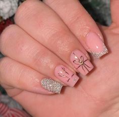 Sns Nails Designs, Shiny Nails Designs, Spring Acrylic Nails, Pedicure Manicure, Glamour Nails, Gel Nails Diy