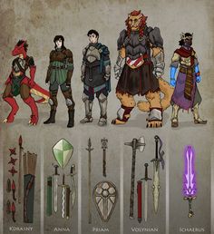 an image of some characters from the video game overwatching them in different outfits