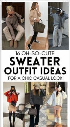 Outfits With Mini Skirts, Sweater Tops Outfit, Beige Sweater Outfit, Sweater Outfit Ideas, College Girl Outfits, Winter Outfits Ideas, Cute Sweater Outfits, Sweater Outfits Fall, Cozy Fall Outfits