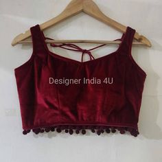 This is a made to measure blouse. I make it exclusively for my customers by using high quality velvet fabrics. I will only make it after you confirm your order. Blouse is made using velvet fabric. Maroon Velvet Blouse Designs, Velvet Choli With Traditional Drape For Parties, Velvet Choli For Party And Festivals, Velvet Choli For Diwali Party, Velvet Saree For Diwali Party, Diwali Party Velvet Saree, Velvet Unstitched Blouse Choli For Party, Velvet Choli For Party, Party Velvet Unstitched Choli