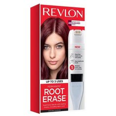 Roots (even grays!) disappear in as little as five minutes with our ready-to-use, mess-free permanent formula that seamlessly matches leading hair color shades. Size: 3.2 oz.  Color: Red. Red Burgundy Hair Color, Burgundy Red Hair, Red Brown Hair Color, Revlon Colorsilk, Hair Color Burgundy, Hair Color Crazy, Root Touch Up, Hair Color Shades, Gray Coverage