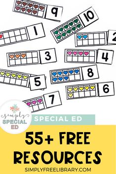 the free printable valentine's day activity for kids to practice numbers and counting