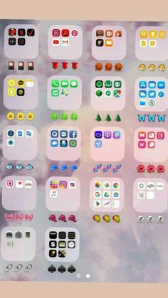 an image of some app icons on the screen