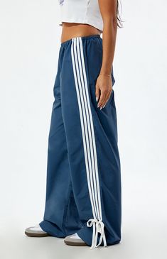 Navy Wide Leg Track Pants High Waisted Track Pants, Cheap Compressive Sports Pants, Gap Blue Sweatpants, Nike Baggy Vintage Nylon Track Pants Jogger, Womens Adidas Sweatpants, Blue Gym Pants, Nike Sweatpants Windbreaker, Blue Wide-leg Pants, Nike Track Pants Woman