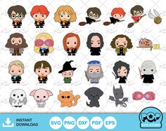 harry potters clipart set