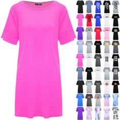 Great Shopping Womens Ladies Ribbed Plain Tee Oversized Baggy Longline Tunic T-Shirt Mini Dress, Fashion Women's Dresses Oversized Crew Neck T-shirt Dress For Summer, Summer Batwing Sleeve T-shirt For Loungewear, Trendy Oversized T-shirt Dress With Crew Neck, Trendy Oversized Crew Neck T-shirt Dress, Trendy Oversized T-shirt Dress For Summer, Oversized Crew Neck T-shirt Dress For Spring, Casual Pink Summer T-shirt Dress, Oversized Batwing Sleeve T-shirt For Summer, Oversized Short Sleeve T-shirt Dress