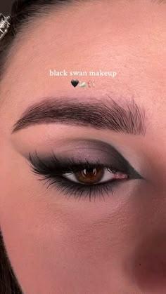 Smokey Black Liner Makeup, Prom Eye Makeup For Black Dress, Black Dress Makeup Ideas Brown Eyes, Dark Feminine Eye Makeup, Black Prom Makeup, Smoky Eye Black, Dramatic Smokey Eye Makeup, Revenge Makeup, Makeup Ideas For Summer