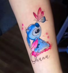 Tattoo Style Drawings, Dream Tattoos, Disney Stitch, Tattoo Style, Lilo And Stitch