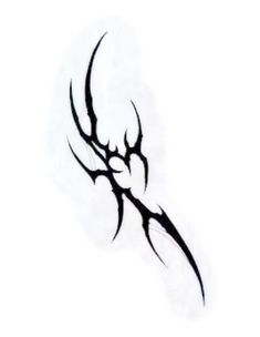 a black and white tattoo design on a white background