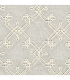 a white and grey fabric with an intricate design on the front, in various sizes