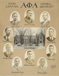 an old black and white poster with many men in front of a building that says apa