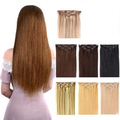 Types Of Hair Extensions, Hair Extensions Clip, Extensions Clip In, Real Human Hair Extensions, Hair For Women, Hair Volume, Hair Advice, Chestnut Brown, Volume Hair